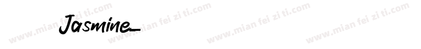 王婕珊 Jasmine字体转换